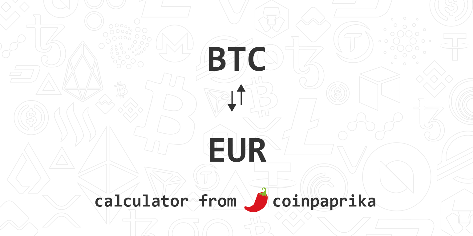 BTC to EUR (Bitcoin to Euro) FX Convert