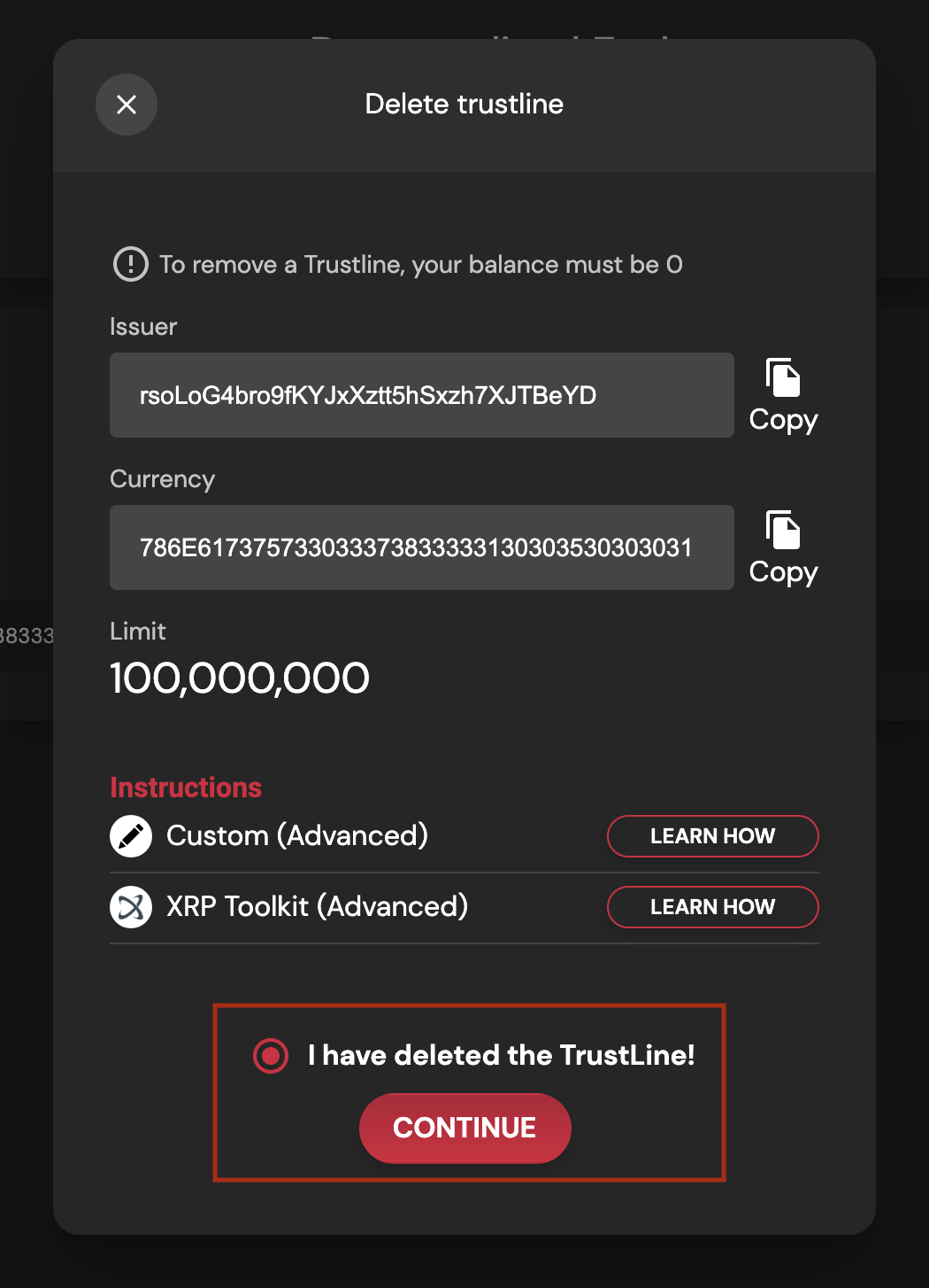 Sologenic - XRPTOOLKIT Add Trustline