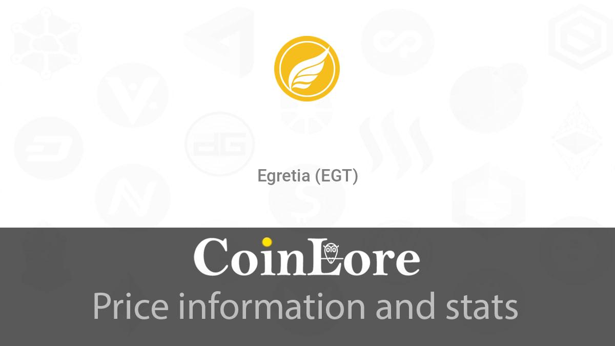 Egretia (EGT) - Price Chart and ICO Overview | ICOmarks