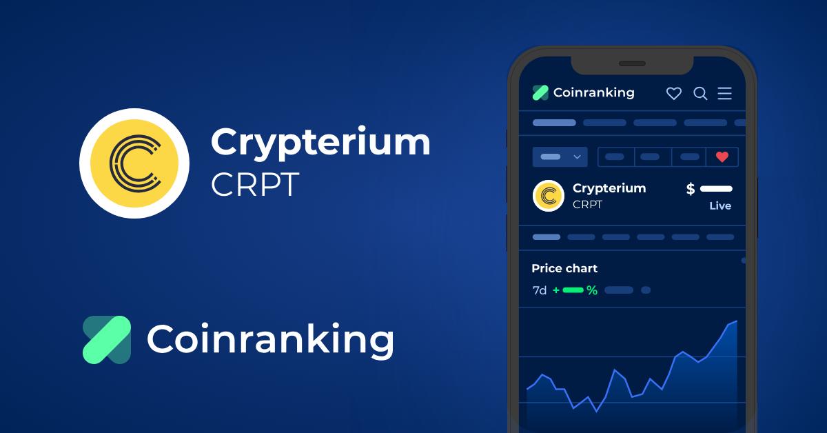 Crypterium price now, Live CRPT price, marketcap, chart, and info | CoinCarp