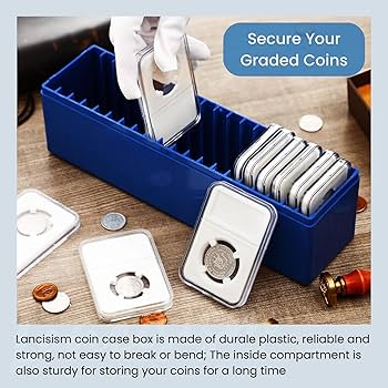 Lockable Blue Coin Storage Box for Nickels | High Malaysia | Ubuy