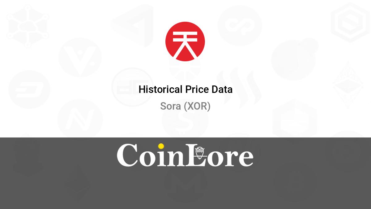 Sora Price | XOR Price index, Live chart & Market cap | OKX