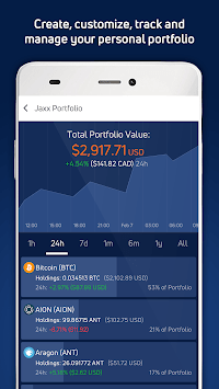 Free download Jaxx Blockchain Wallet APK for Android