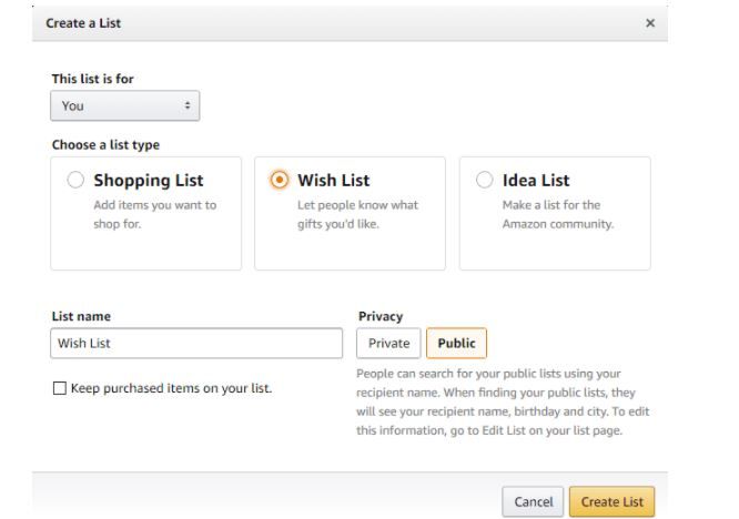 How to Make and Share an Amazon Wish List for Gift Shopping