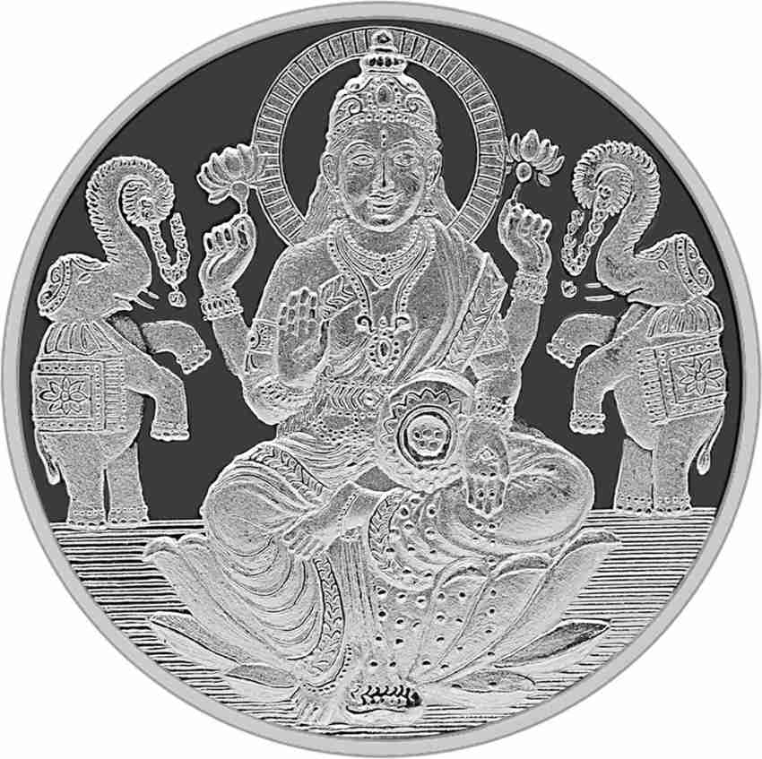 G Ganesh Lakshmi Silver Coin | Raj Jewels