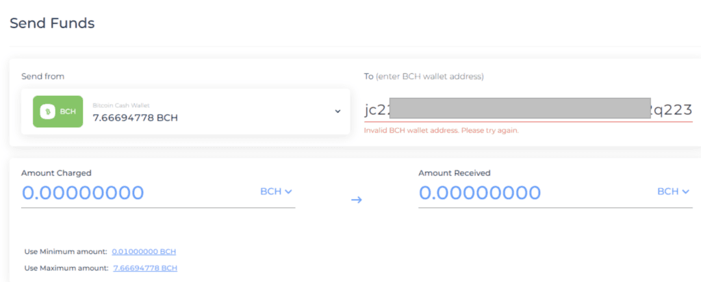 New BCH address format : Coinomi Support