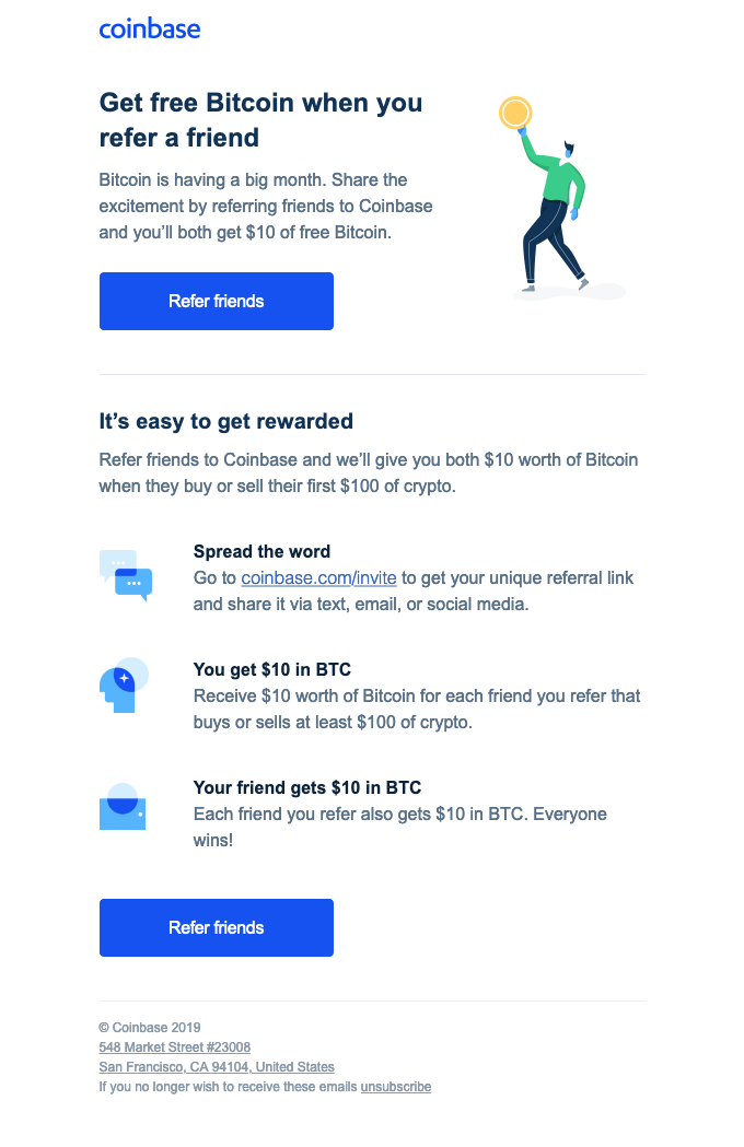 Coinbase Referral Code $10 BTC SignUp Bonus