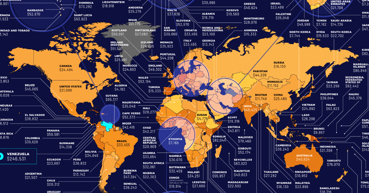 Countries with the most Bitcoin ATMs