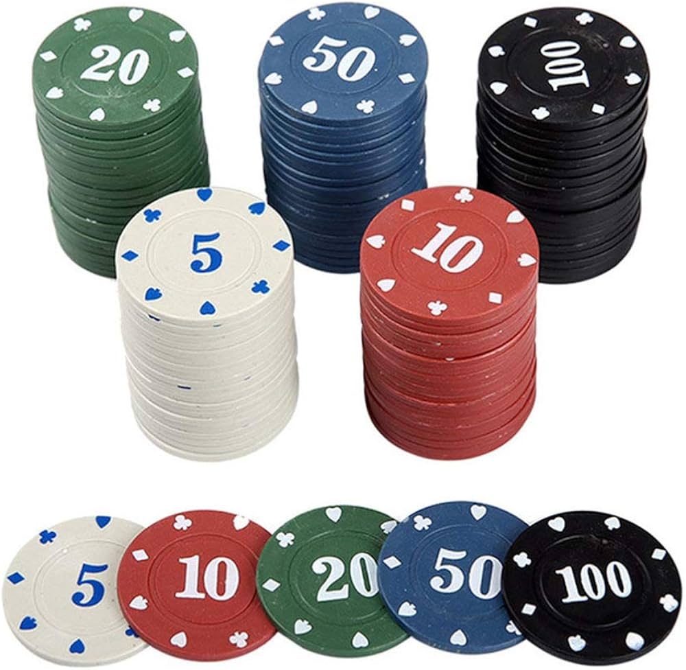 25 Blue Coin Inlay Poker Chips | $ Chip Value | CPCI-$*25 | Poker Chip Mania