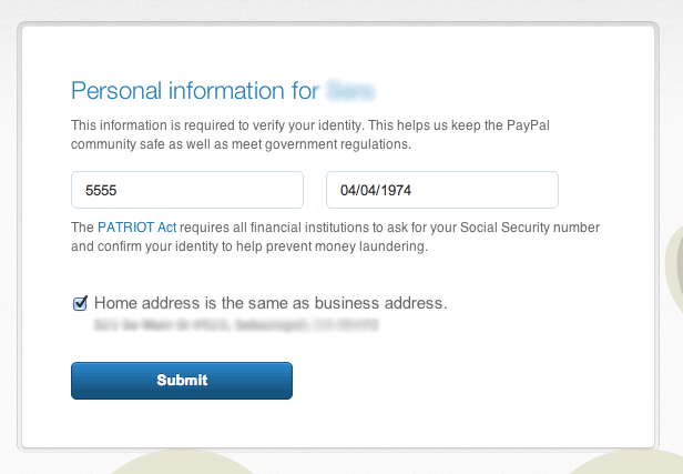 How will PayPal use my TIN or SSN and how do I add it? | PayPal US