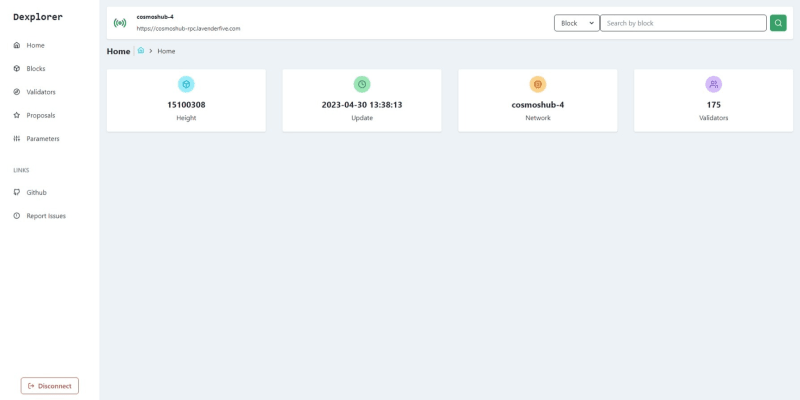 Silk Nodes Dashboard - Cosmos Blockchain Explorer And Web Wallet