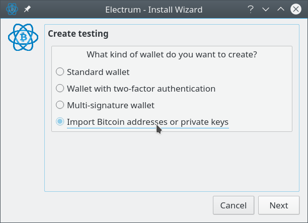 How to create a Bitcoin wallet with Electrum - Material Bitcoin