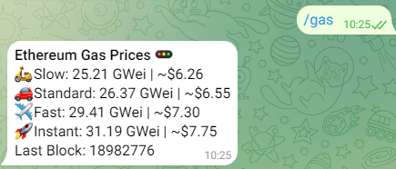 Ethereum Gas Price Bot