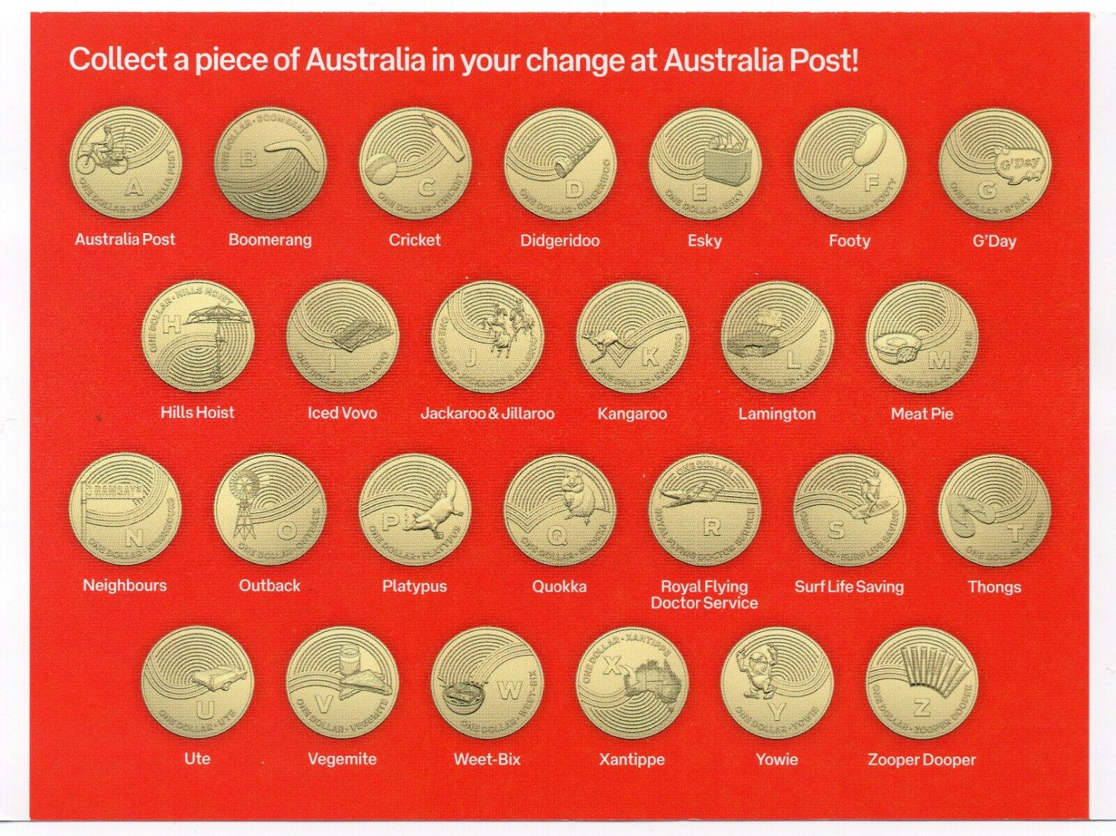 $1 Great Aussie Coin Hunt 3 A-Z Set Of 26 in Folder – cryptolive.funs - Wynyard Coin Centre