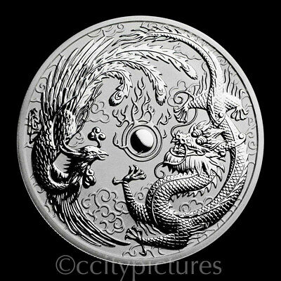 1 oz Dragon and Phoenix Silver Coin () | StoneX Bullion