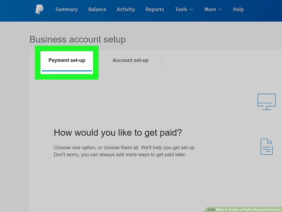 Set up your business account - PayPal