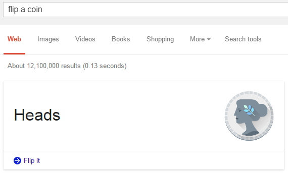 Google's Coin Flipper and Dice Roller | Dice roller, Promotional image, Flipper