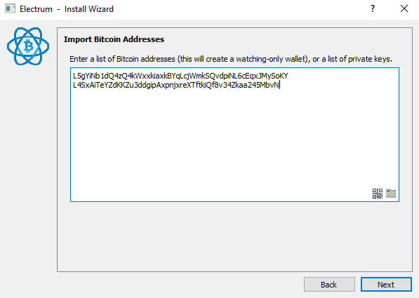 Importing your private keys into Electrum – Bitcoin Electrum