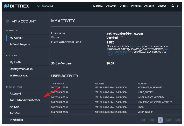 Lost 2-Factor Authentication - Pionex Trading Bot