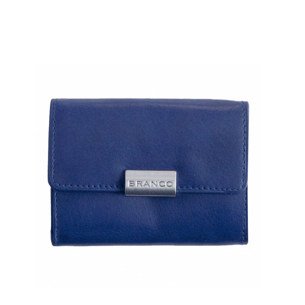 Thea Long Wallet, Soft Black / Royal Blue