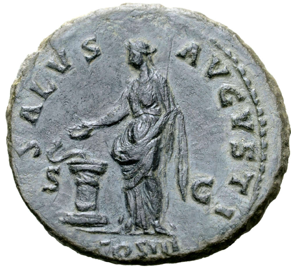 Denarius (Coin) Depicting the Goddess Salus | The Art Institute of Chicago