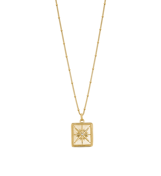 TRUE NORTH COIN NECKLACE (18K GOLD VERMEIL) – KIRSTIN ASH (United States)