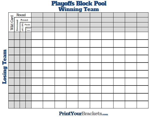 Office Football Pool Hosting :: Bracket Pools :: NFL Playoffs