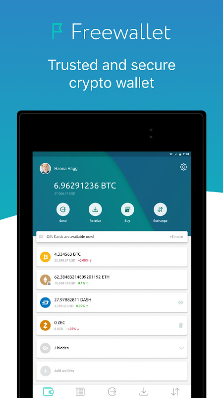 Ethereum Wallet. Buy & Exchange ETH — Freewallet - APK Download for Android | Aptoide