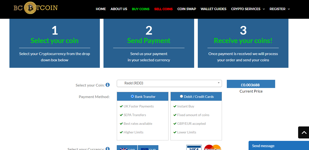 Buy ReddCoin with Credit or Debit Card | Buy RDD Instantly