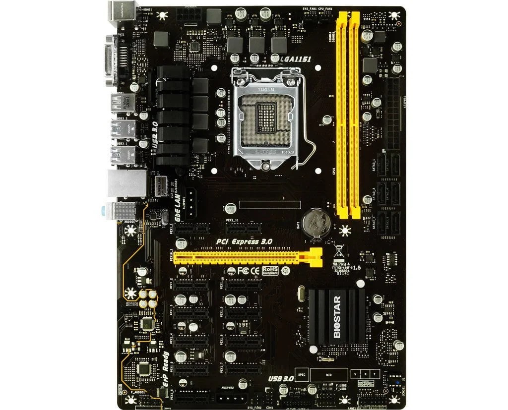 Biostar Rolls Out Slot PCI-E Cryptocurrency Mining Motherboard | Tom's Hardware