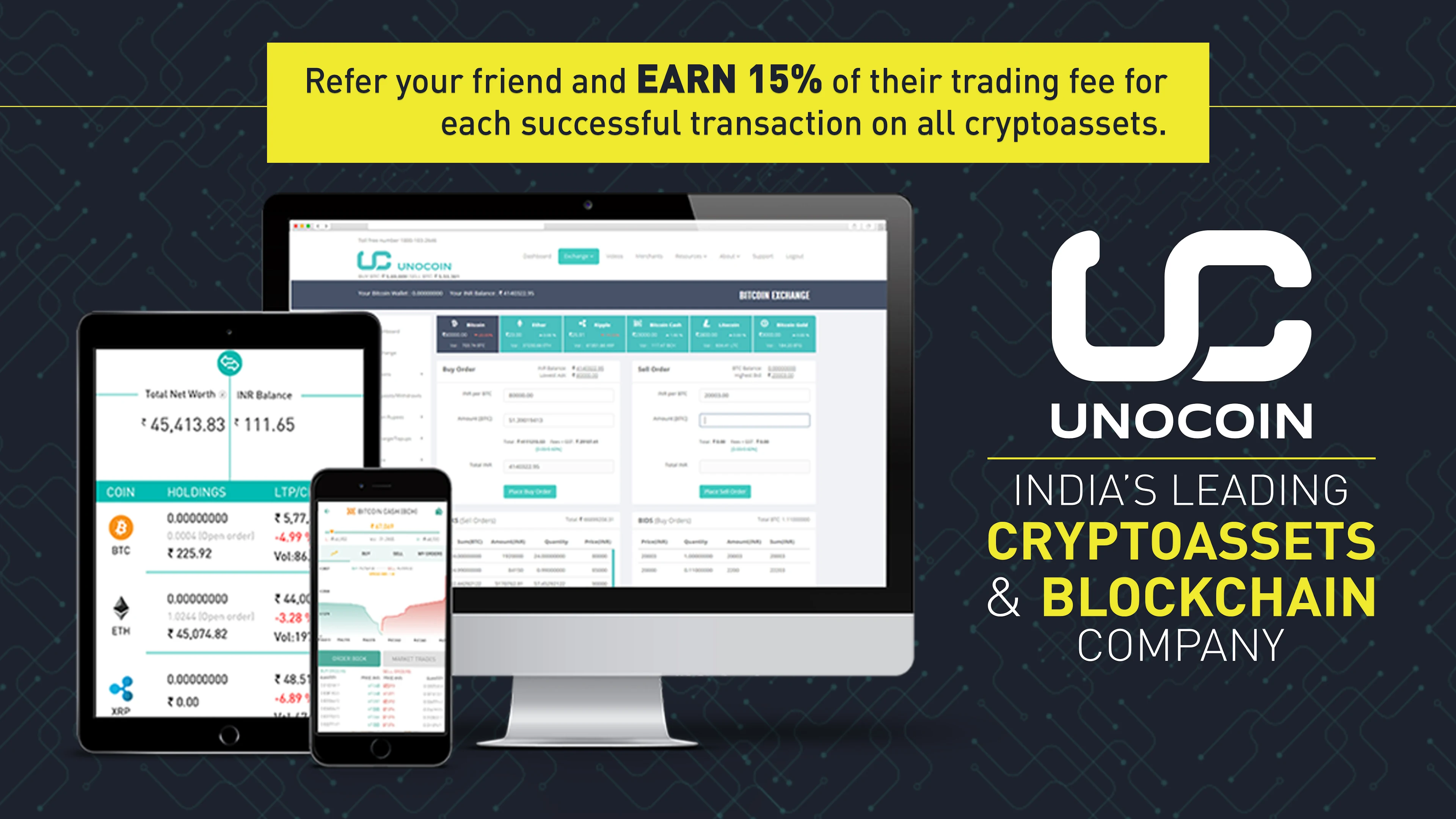 Unocoin trade volume and market listings | CoinMarketCap