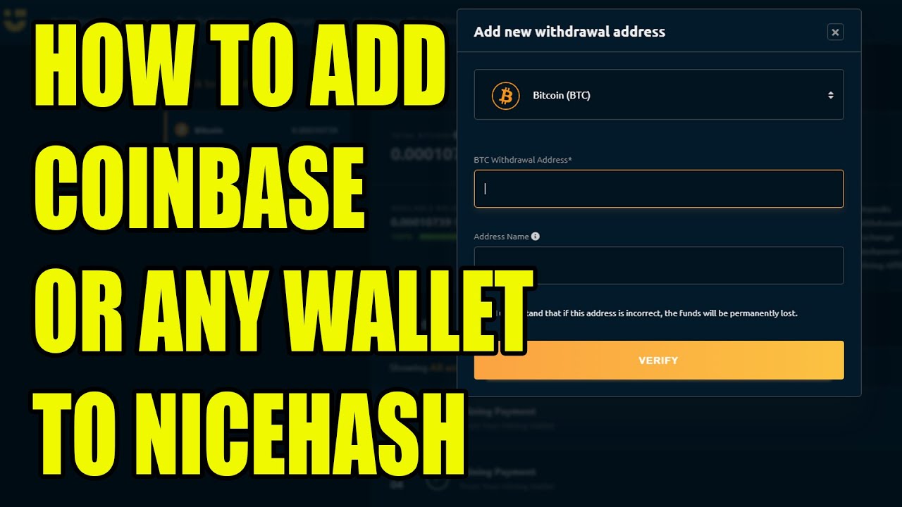 How to make a Coinbase withdrawal from NiceHash | NiceHash