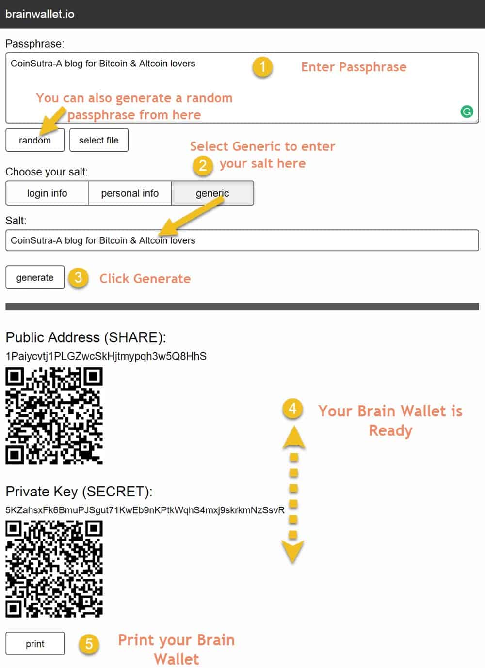 cryptolive.fun - Deterministic Bitcoin and Litecoin Address Generator