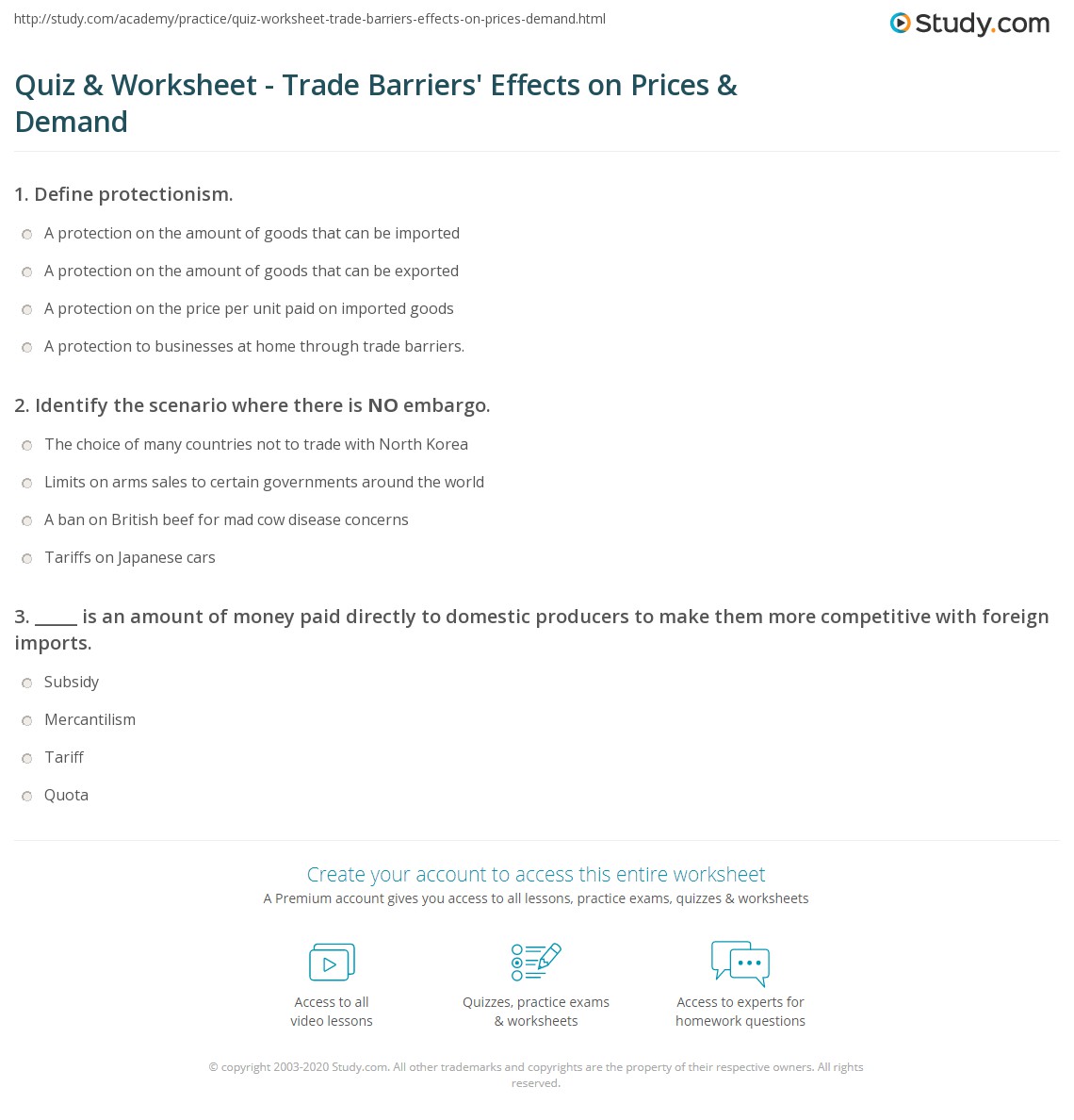 Barriers to Trade - Econlib