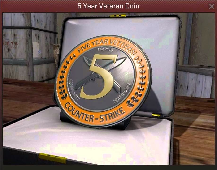 a physical 5 year veteran coin medal? :: Counter-Strike 2 Allgemeine Diskussionen