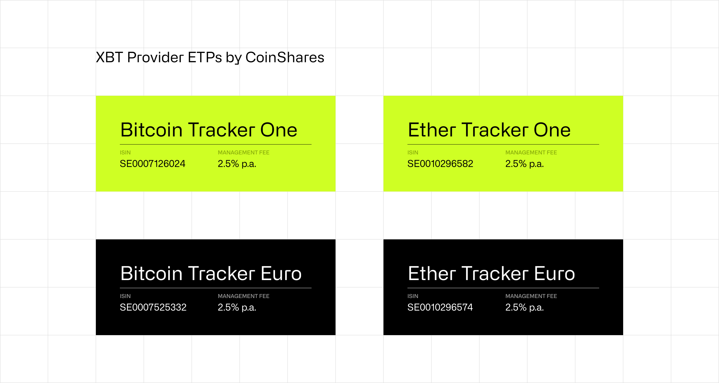 Ether Tracker Euro: XBT Provider Ethereum - EUR | CoinShares ETP