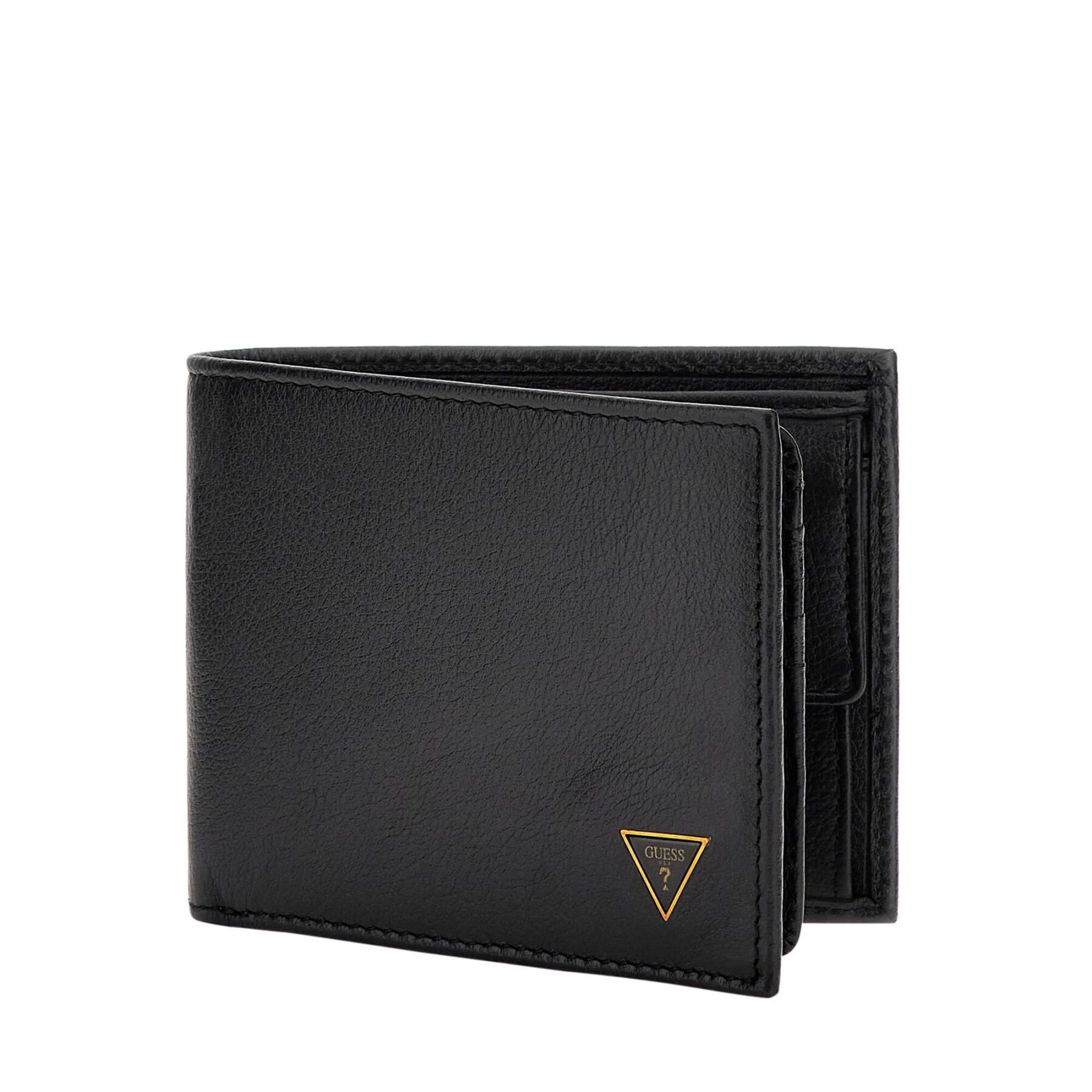 Women's Black Leather La Scala Wallet