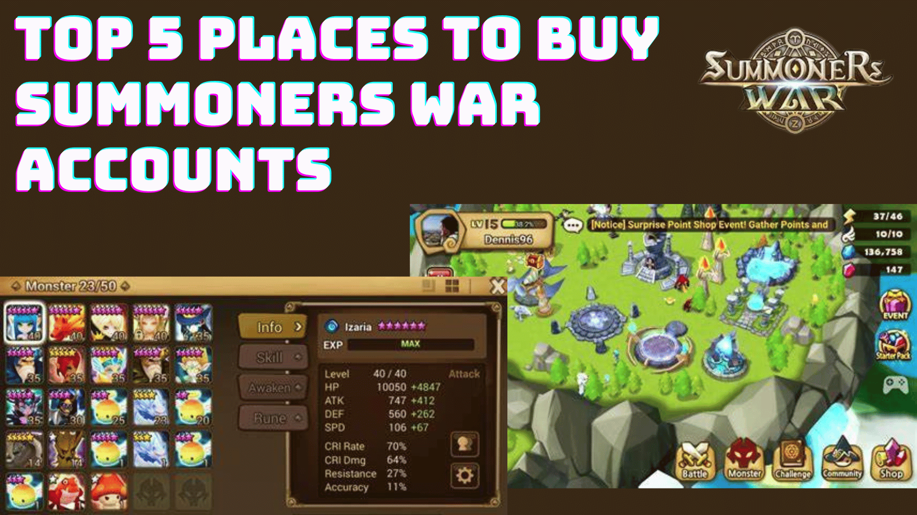 Summoners War Account | Sell & buy Summoners War accounts