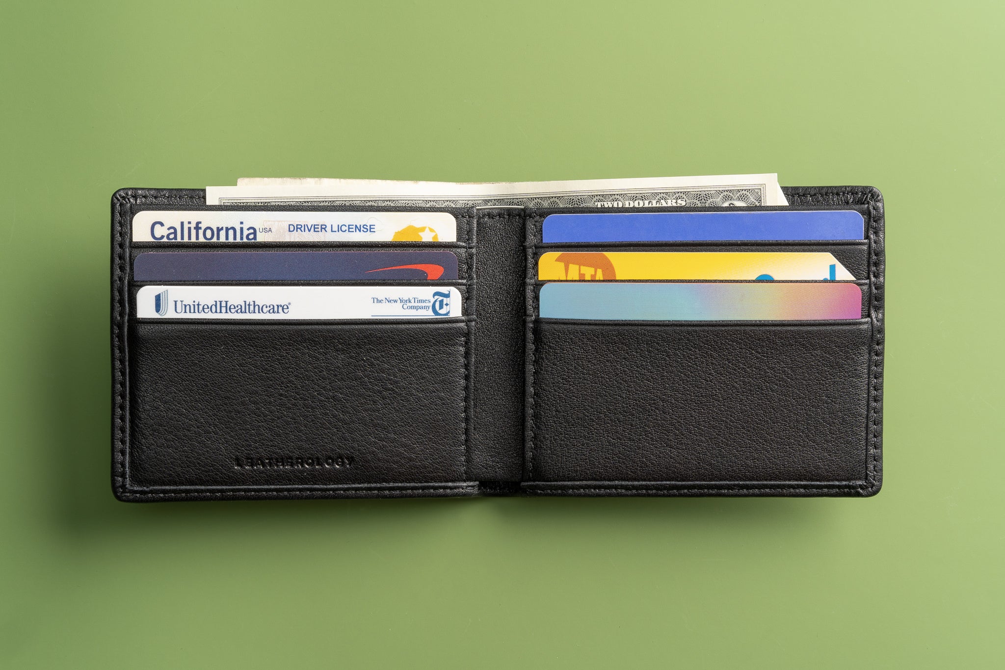 Men's Slim Front Pocket Wallet with 5 Slots - Main Street Forge