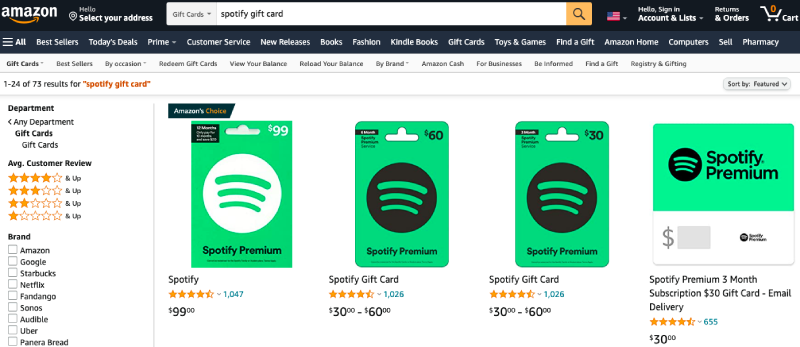 Spotify Gift Card | Music Gift Card | Prezzee AU