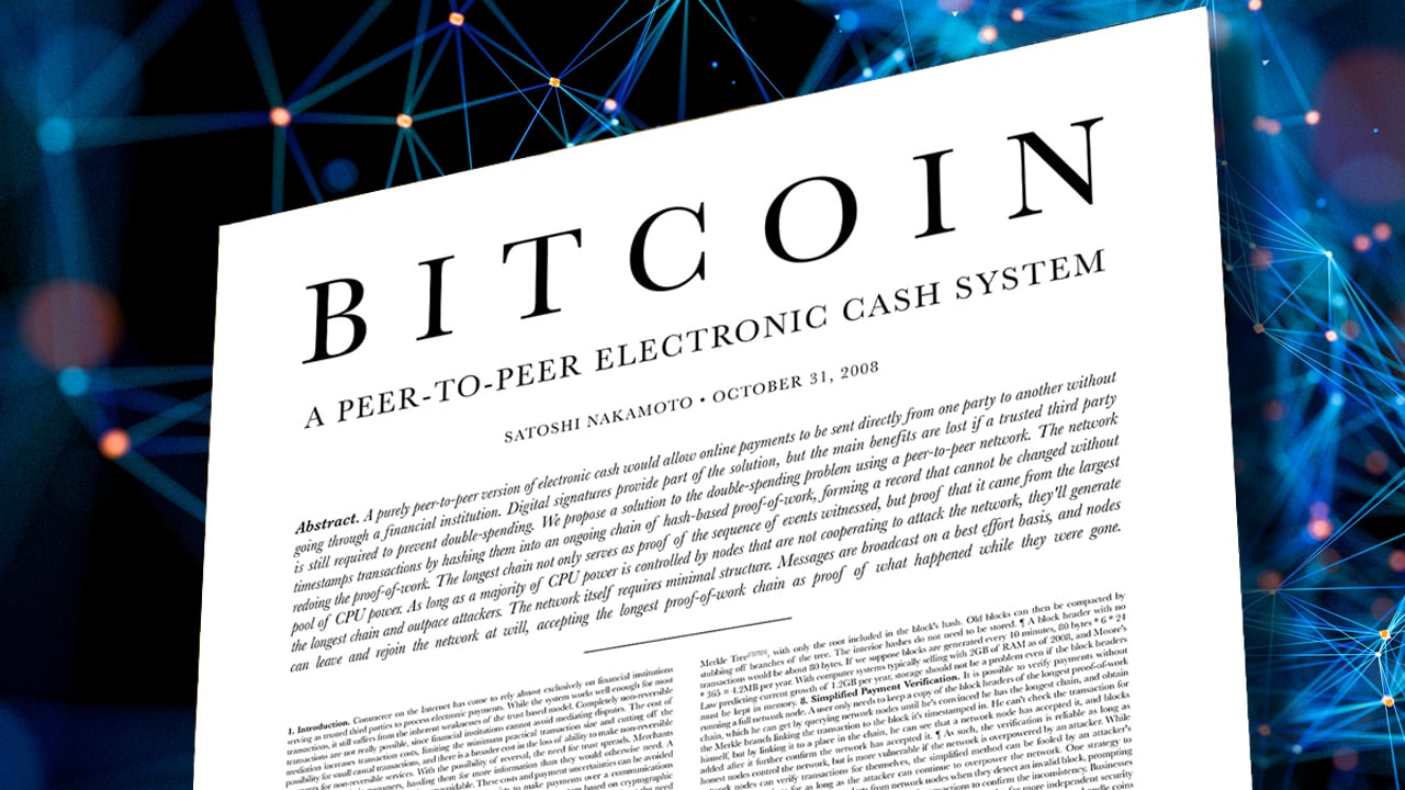 The Bitcoin White Paper Is 15 Years Old. Here's What It Is.