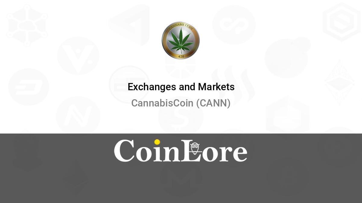 CannabisCoin [CANN] Live Prices & Chart