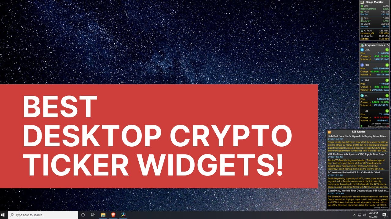 How to Add Finance Ticker to Taskbar for Windows 10 - Microsoft Community