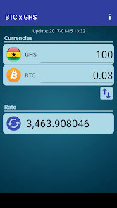 Bitcoin to Ghanaian Cedi or convert BTC to GHS