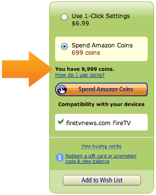 Amazon coin balance