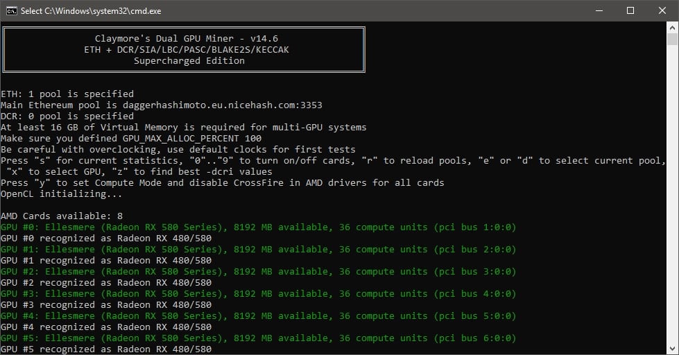 Download Claymore Dual Miner (Ethereum AMD/NVIDIA)