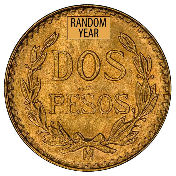 Buy 2 Peso Mexican Gold Coin - Varied Year - Guidance Corporation