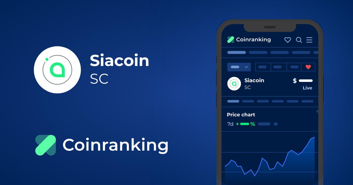 Siacoin Price | SC Price index, Live chart & Market cap | OKX