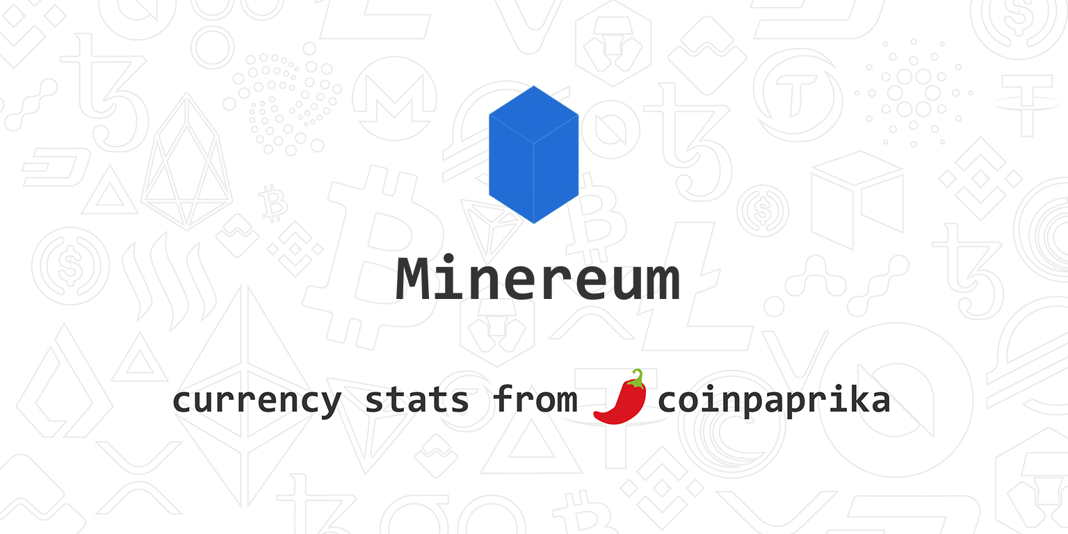 Minereum price now, Live MNE price, marketcap, chart, and info | CoinCarp