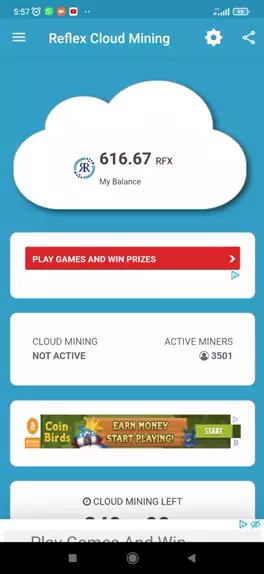 Reflex Cloud Mining - Old Versions APK